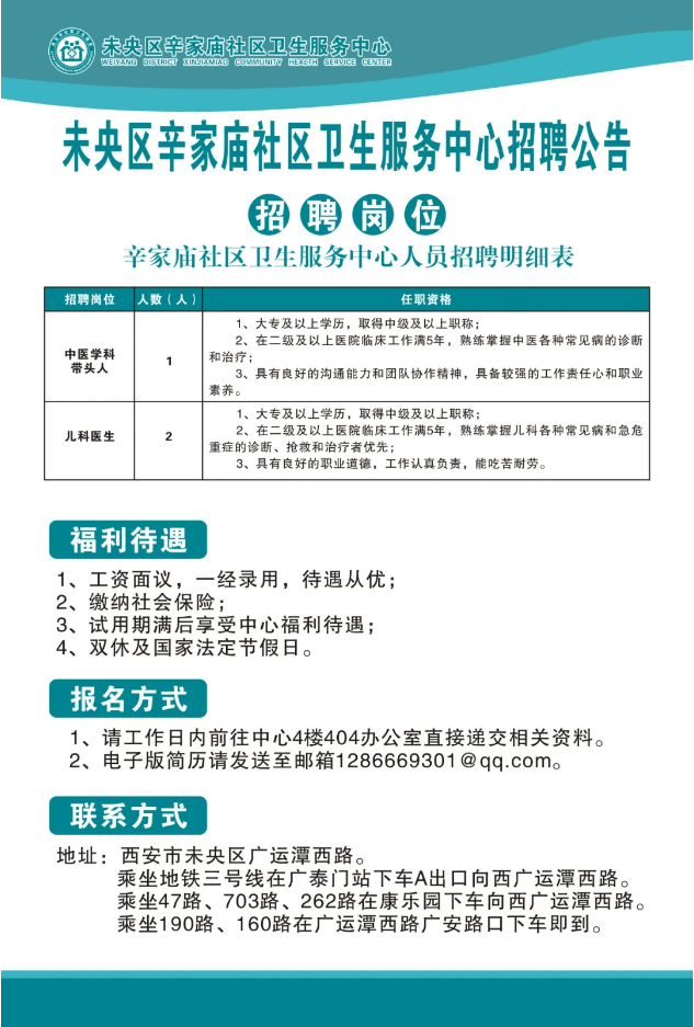 2025西安市未央区辛家庙社区卫生服务中心招聘公告（3人）-1.png