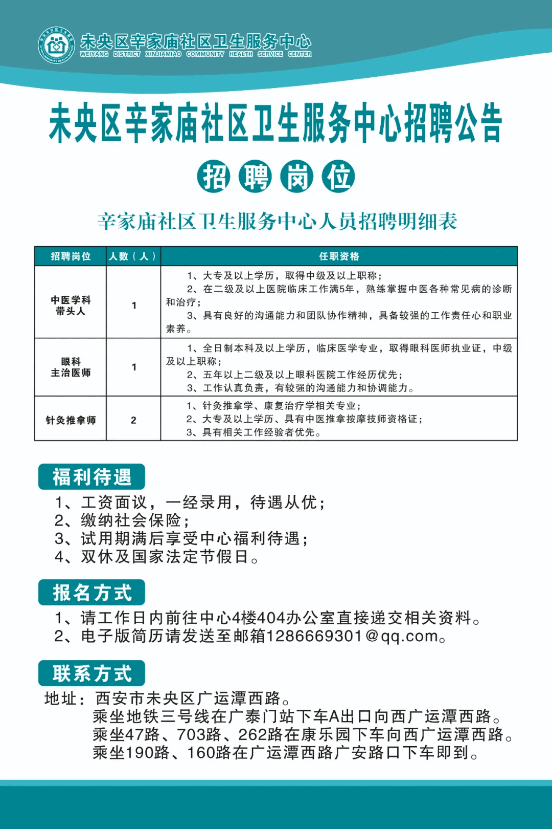 2025西安市未央区辛家庙社区卫生服务中心招聘公告（4人）-1.png